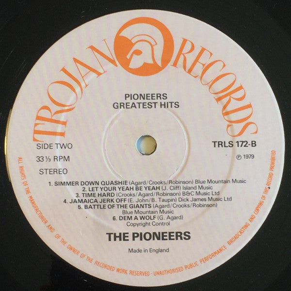 The Pioneers : The Pioneers Greatest Hits (LP, Comp)