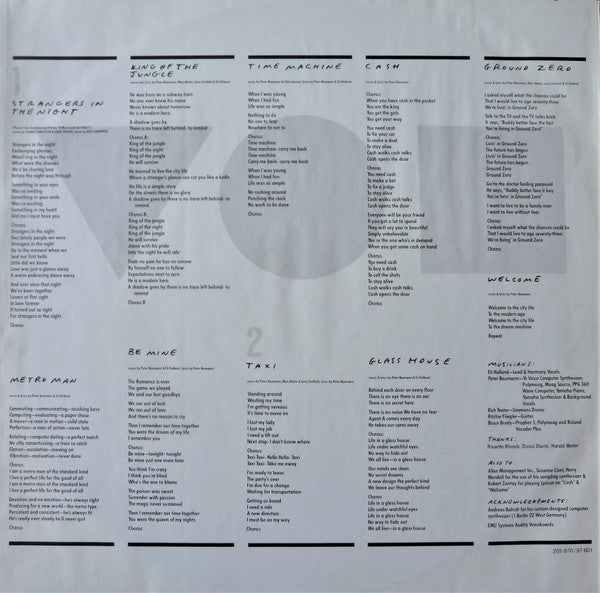 Peter Baumann ~ Strangers In The Night (Vinyl) - Djungel & Jazz