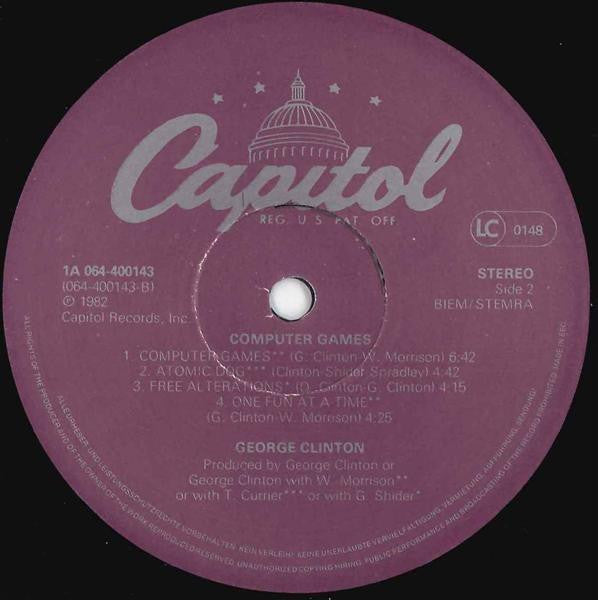 George Clinton : Computer Games (LP, Album, Pur)