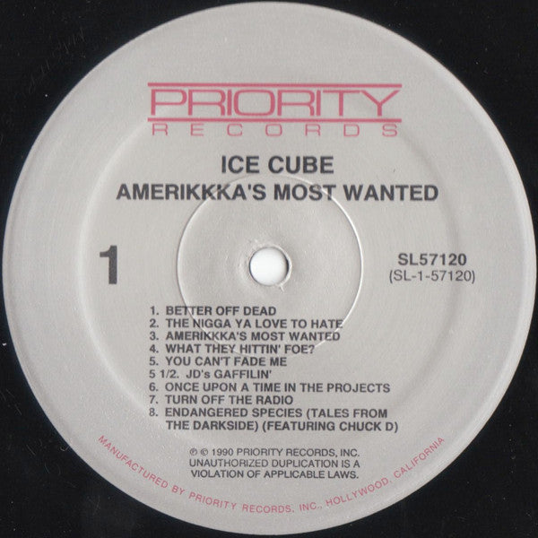Ice Cube : AmeriKKKa's Most Wanted (LP, Album)