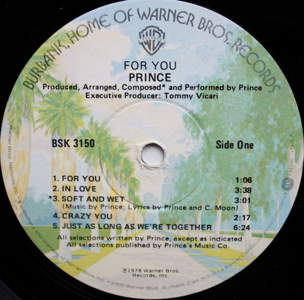 Prince : For You (LP, Album, Win)