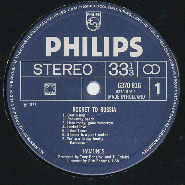 Ramones : Rocket To Russia (LP, Album)