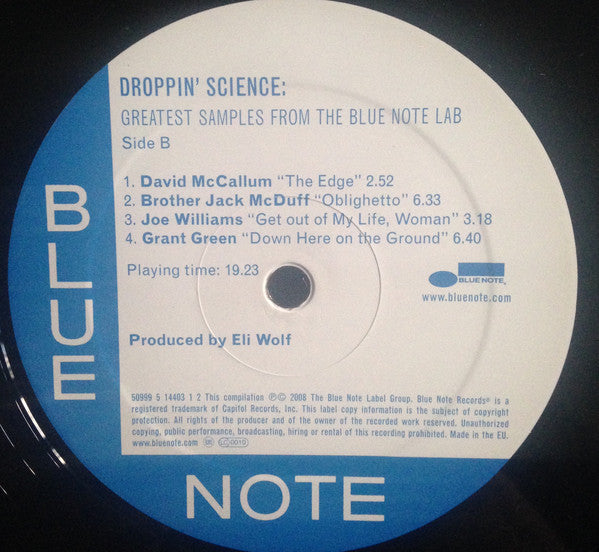 Various ~ Droppin' Science: Greatest Samples From The Blue Note Lab (Vinyl) - Djungel & Jazz