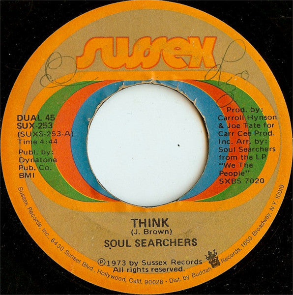 Soul Searchers* : Think (7", Single, Son)
