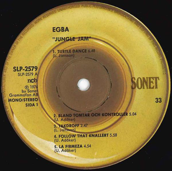 EGBA ~ Jungle Jam (Vinyl) - Djungel & Jazz
