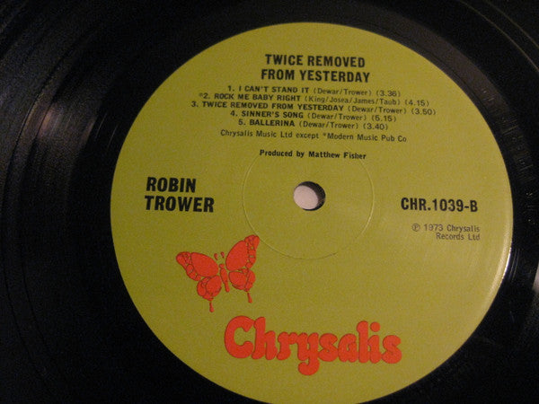 Robin Trower ~ Twice Removed From Yesterday (Vinyl) - Djungel & Jazz