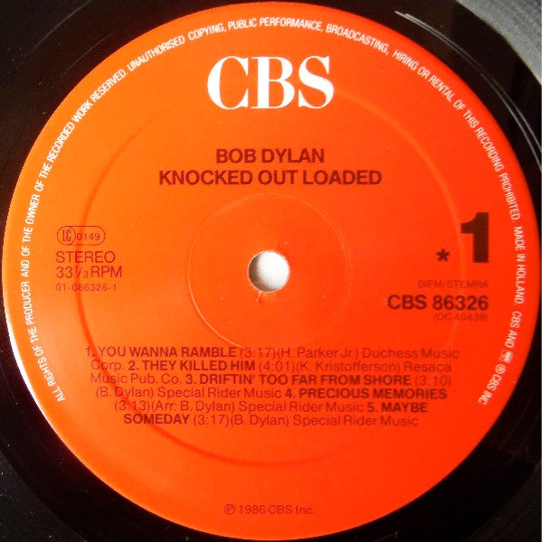 Bob Dylan ~ Knocked Out Loaded (Vinyl) - Djungel & Jazz