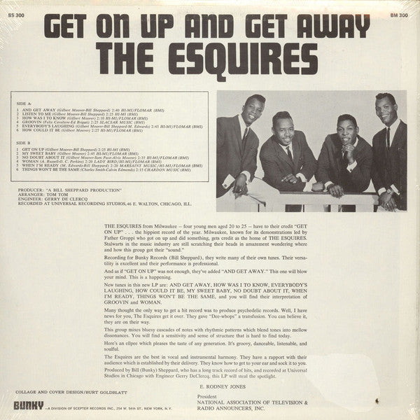The Esquires ~ Get On Up And Get Away (Vinyl) - Djungel & Jazz