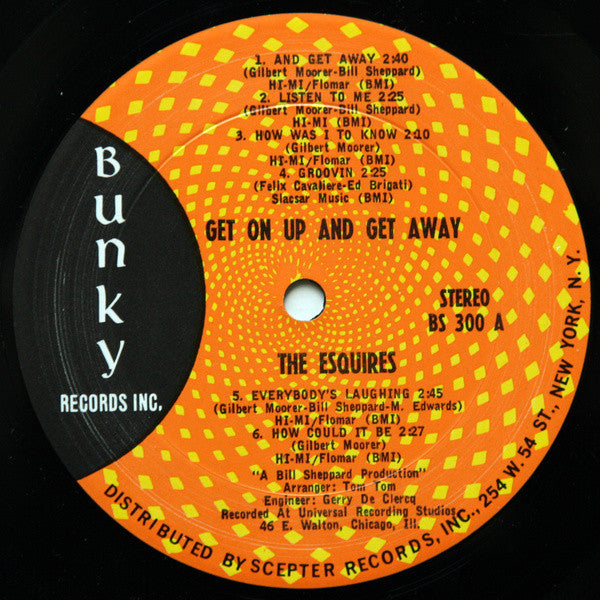 The Esquires ~ Get On Up And Get Away (Vinyl) - Djungel & Jazz