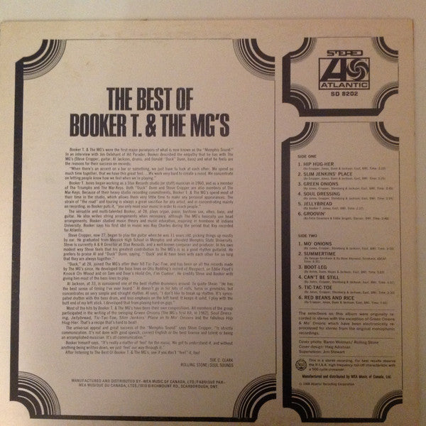 Booker T. & The MG&#039;s ~ The Best Of Booker T. & The MG&#039;s (Vinyl) - Djungel & Jazz