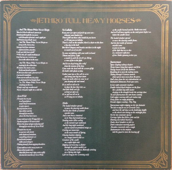 Jethro Tull ~ Heavy Horses (Vinyl) - Djungel & Jazz