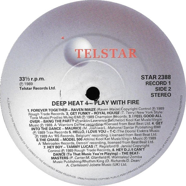 Various ~ Deep Heat 4 - Play With Fire (Vinyl) - Djungel & Jazz