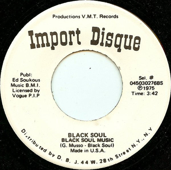 Black Soul  ~ Black Soul Music (Vinyl) - Djungel & Jazz