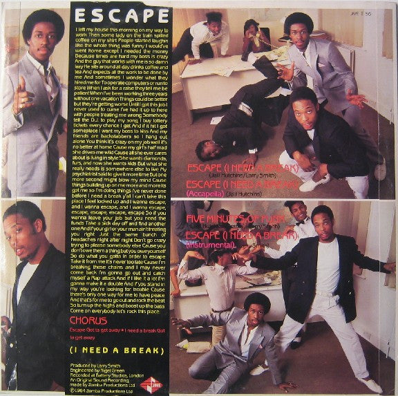 Whodini ~ Escape (I Need A Break) (Vinyl) - Djungel & Jazz