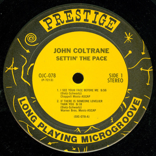 John Coltrane : Settin' The Pace (LP, Album, RE)