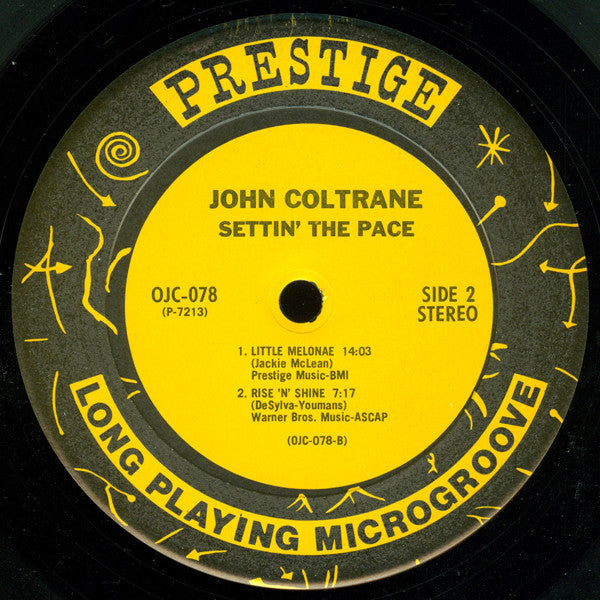 John Coltrane : Settin' The Pace (LP, Album, RE)