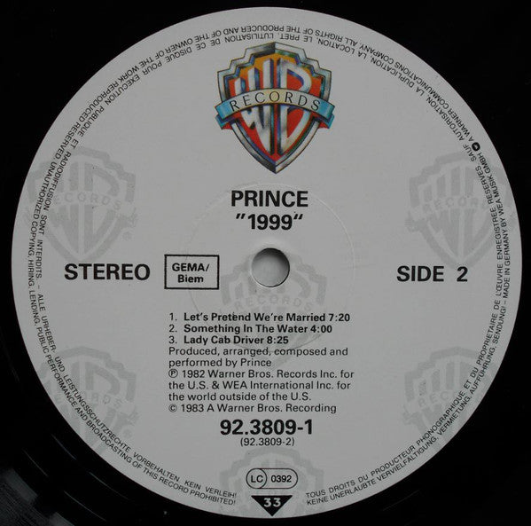 Prince ~ 1999 (Vinyl) - Djungel & Jazz