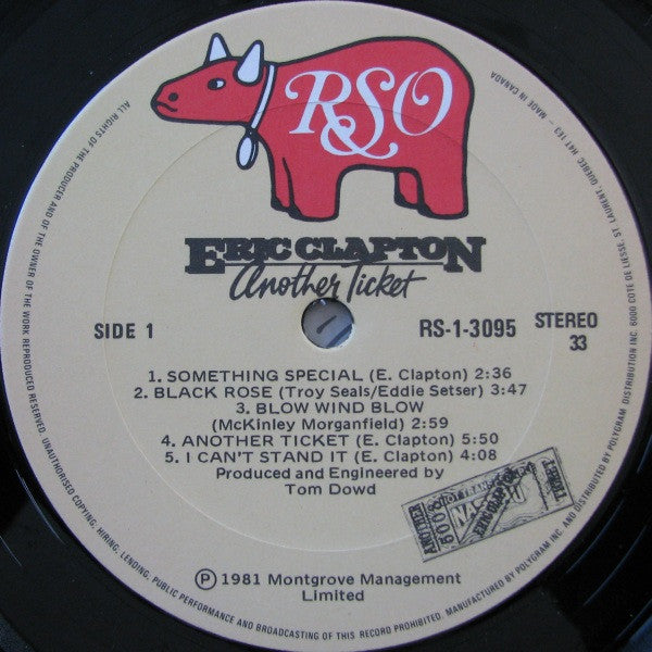 Eric Clapton ~ Another Ticket (Vinyl) - Djungel & Jazz