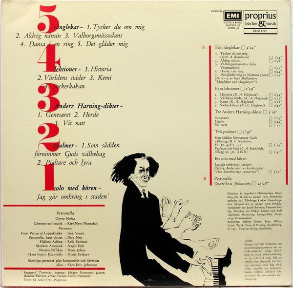 Sven-Eric Johanson, Göteborgs Kammarkör, Gunnar Eriksson  ~ Johanson På Skiva (Vinyl) - Djungel & Jazz