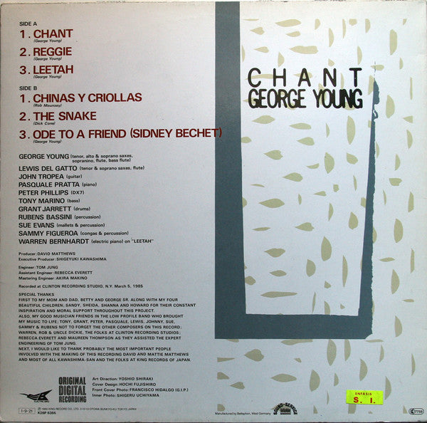 George Young (2) : Chant (LP, Album)