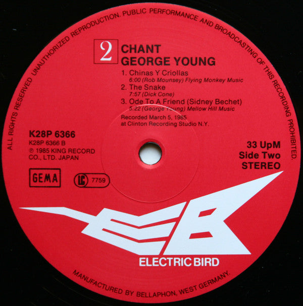 George Young (2) : Chant (LP, Album)