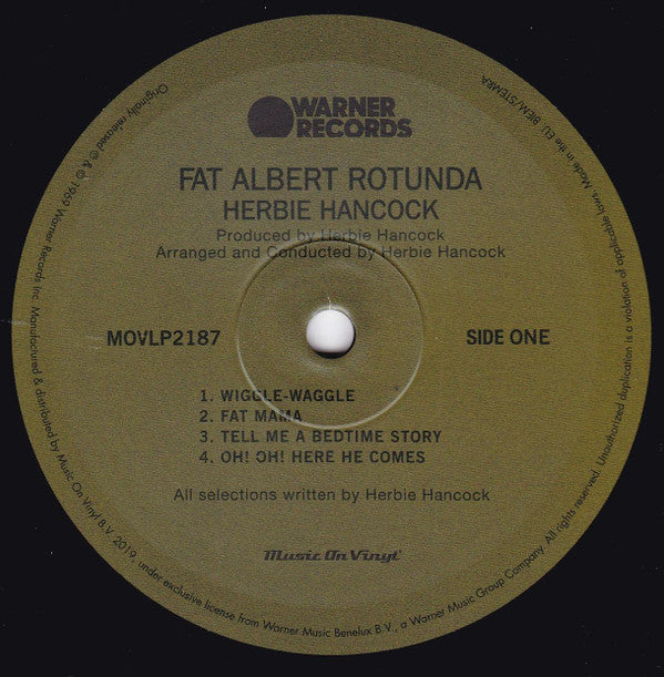 Herbie Hancock ~ Fat Albert Rotunda (Vinyl) - Djungel & Jazz