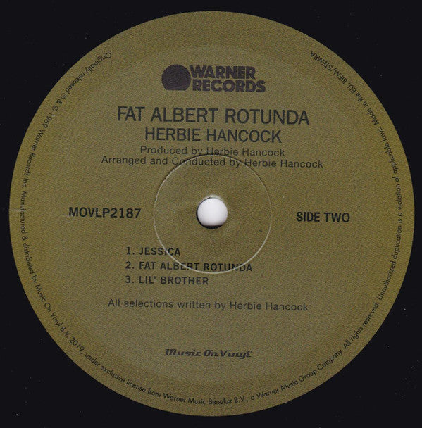 Herbie Hancock ~ Fat Albert Rotunda (Vinyl) - Djungel & Jazz