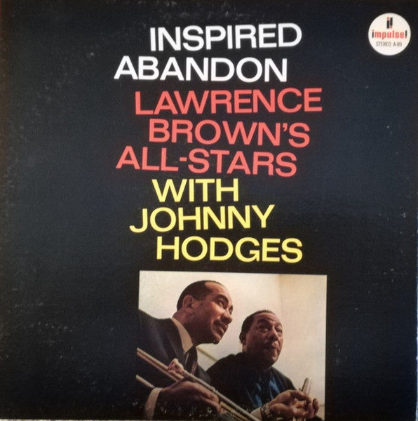 Lawrence Brown's All-Stars With Johnny Hodges ~ Inspired Abandon (Vinyl) - Djungel & Jazz