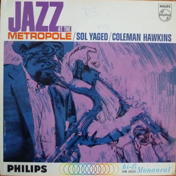 Sol Yaged / Coleman Hawkins ~ Jazz At The Metropole (Vinyl) - Djungel & Jazz