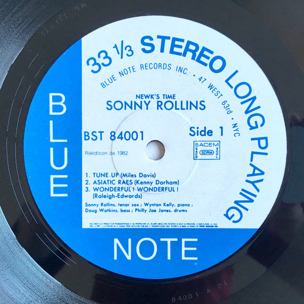 Sonny Rollins : Newk's Time (LP, Album, RE)