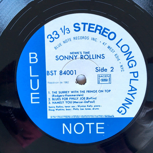 Sonny Rollins : Newk's Time (LP, Album, RE)