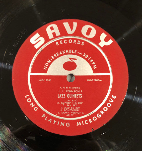 The J.J. Johnson Quintet : J.J. Johnson's Jazz Quintets (LP, Album, Mono)
