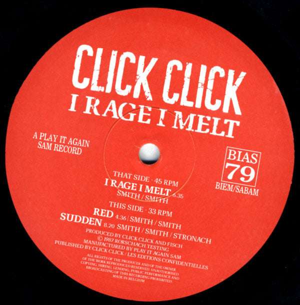 Click Click ~ I Rage I Melt (Vinyl) - Djungel & Jazz