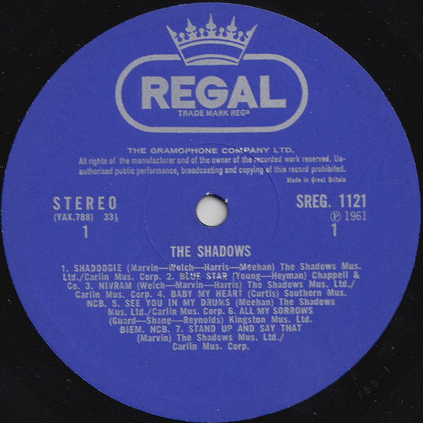 The Shadows ~ The Shadows (Vinyl) - Djungel & Jazz