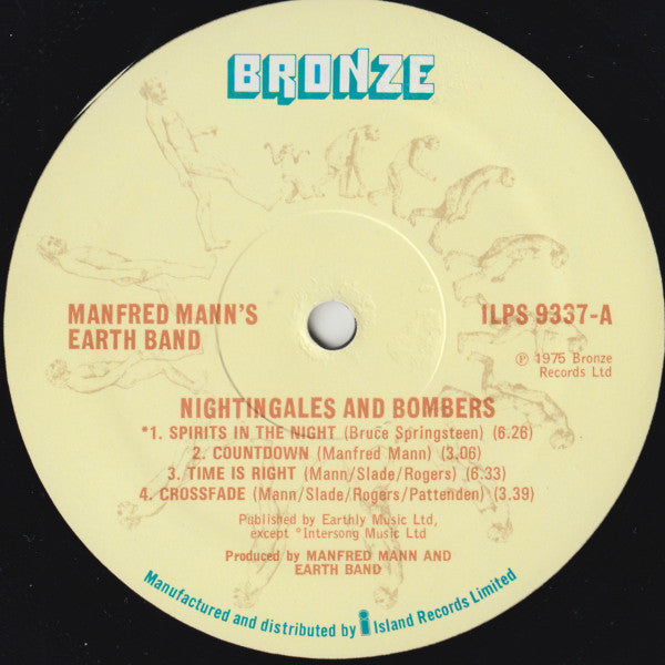 Manfred Mann's Earth Band : Nightingales & Bombers (LP, Album, RE, A3/)