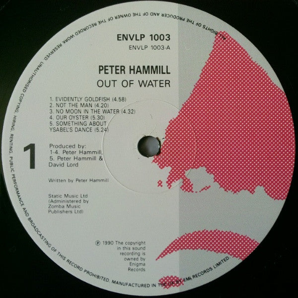 Peter Hammill ~ Out Of Water (Vinyl) - Djungel & Jazz