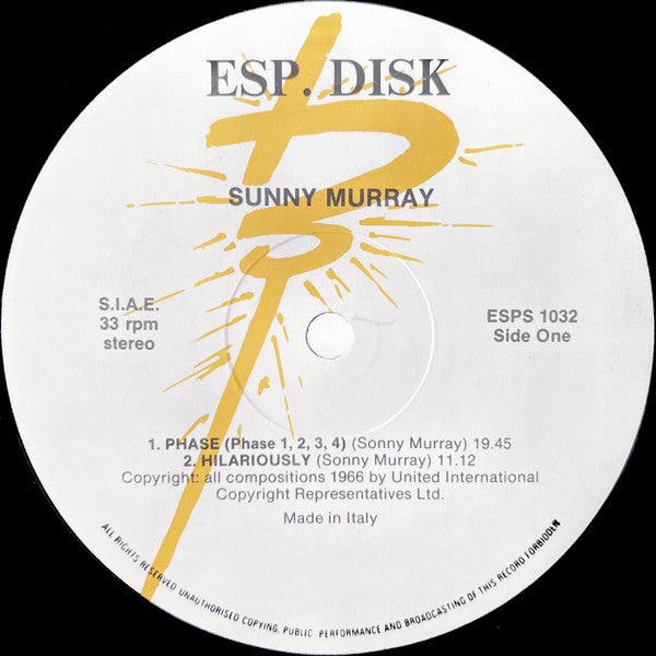 Sunny Murray ~ Sunny Murray (Vinyl) - Djungel & Jazz