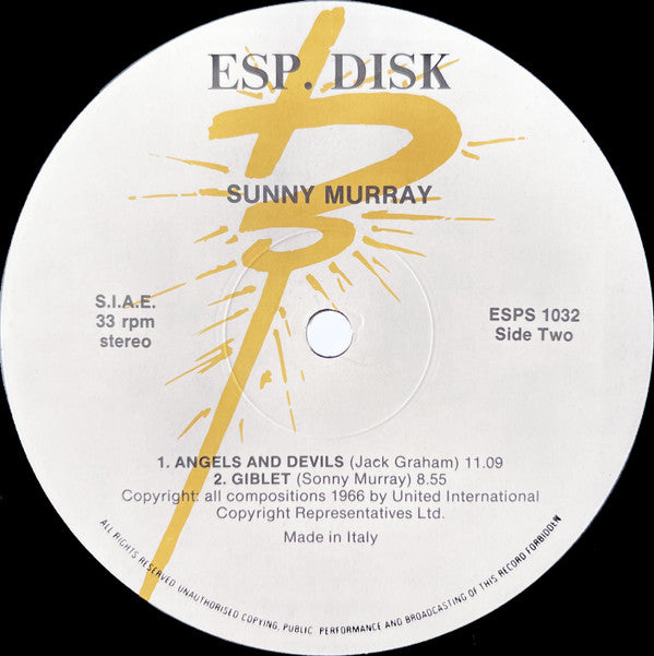 Sunny Murray ~ Sunny Murray (Vinyl) - Djungel & Jazz