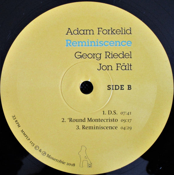 Adam Forkelid, Georg Riedel, Jon Fält : Reminiscence (LP, Album)