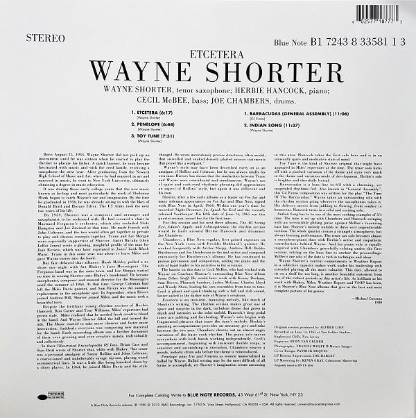 Wayne Shorter ~ Etcetera (Vinyl) - Djungel & Jazz