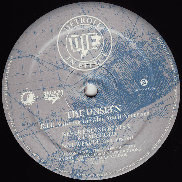 D.I.E. Featuring The Men You'll Never See : The Unseen  (12")
