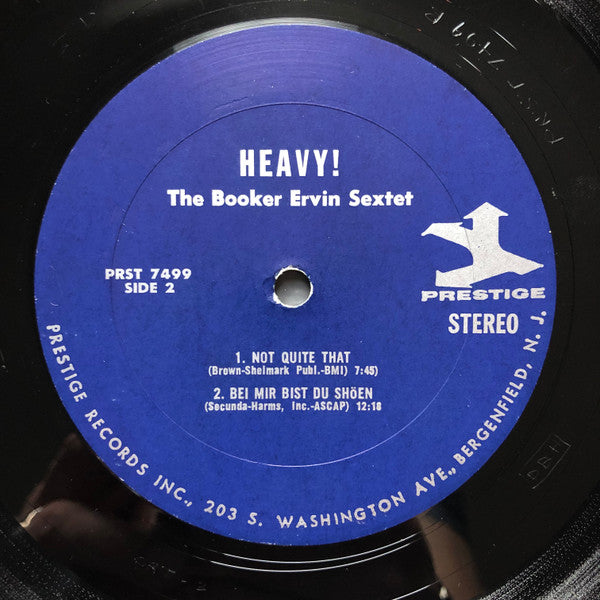 The Booker Ervin Sextet ~ Heavy!!! (Vinyl) - Djungel & Jazz