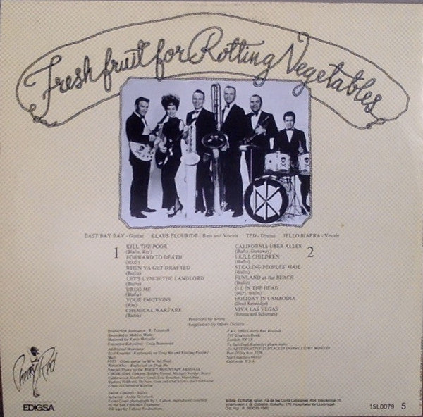 Dead Kennedys : Fresh Fruit For Rotting Vegetables (LP, Album)