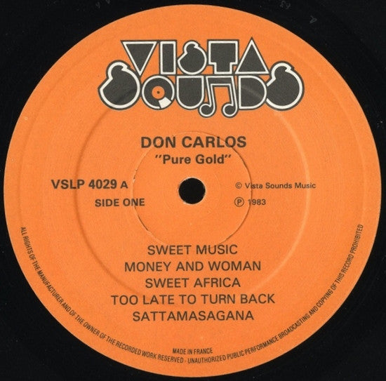 Don Carlos (2) : Pure Gold (LP, Album)