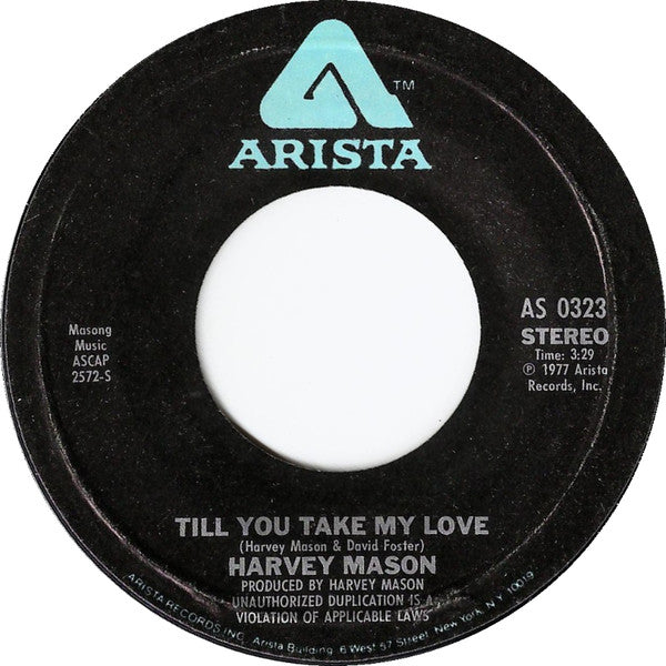 Harvey Mason ~ Till You Take My Love (Vinyl) - Djungel & Jazz