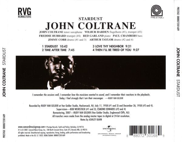 John Coltrane ~ Stardust (Vinyl) - Djungel & Jazz