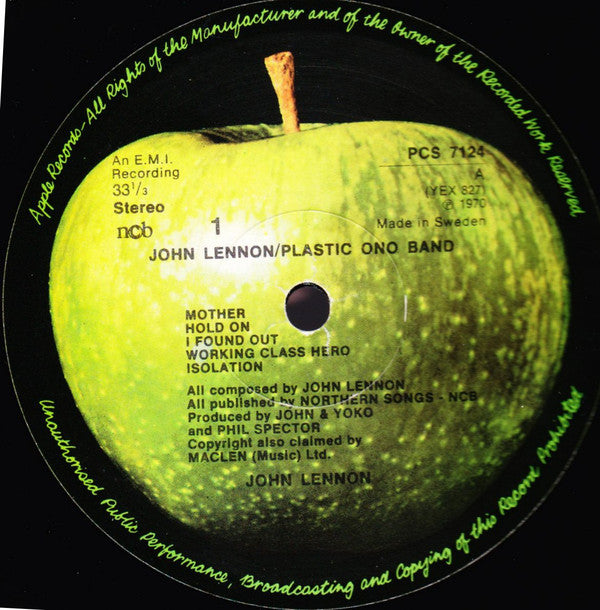 John Lennon / Plastic Ono Band ~ John Lennon / Plastic Ono Band (Vinyl) - Djungel & Jazz