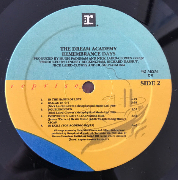 The Dream Academy ~ Remembrance Days (Vinyl) - Djungel & Jazz