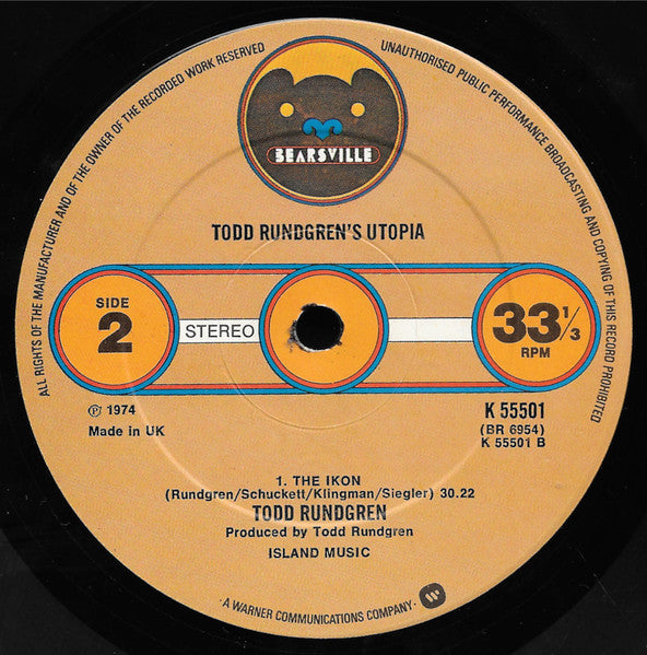 Utopia  ~ Todd Rundgren's Utopia (Vinyl) - Djungel & Jazz
