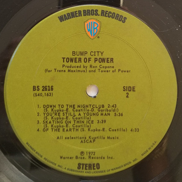 Tower Of Power ~ Bump City (Vinyl) - Djungel & Jazz